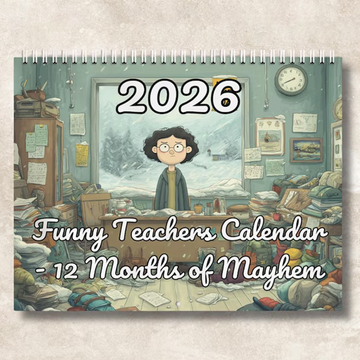 2026 Funny Teachers Calendar: 12 Months of Mayhem
