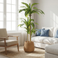5FT Artificial Dracaena Tree, Realistic Faux Potted Plant with Black Pot for Indoor Decor