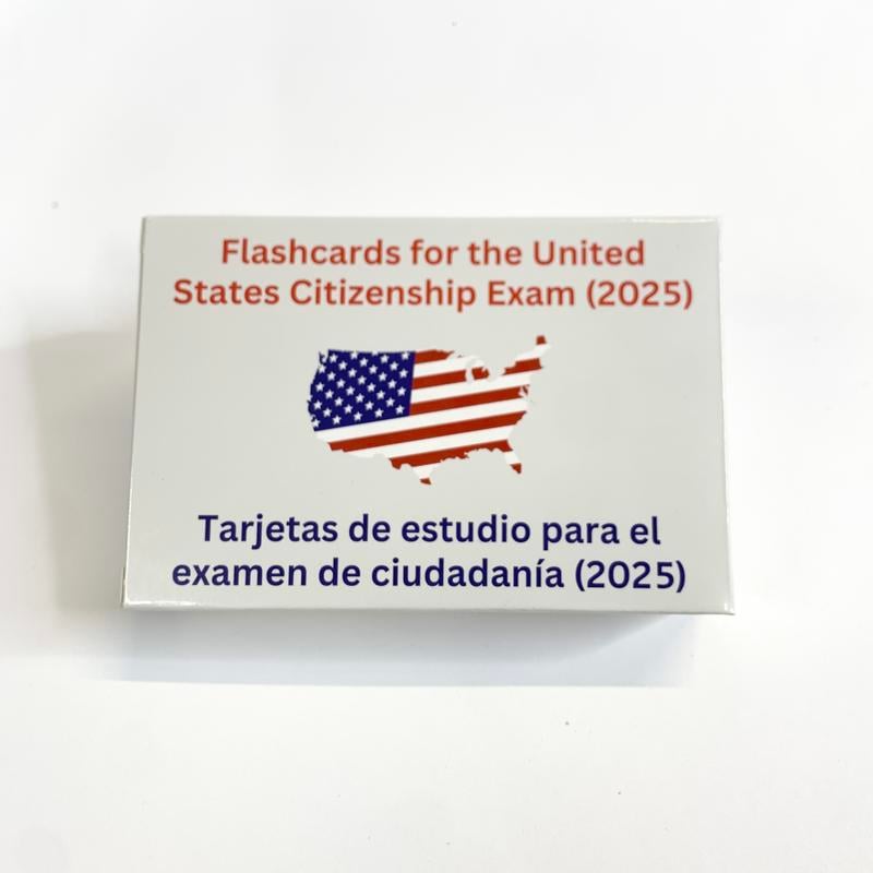 U.S. Civics Test Bilingual Flash Cards - English/Spanish