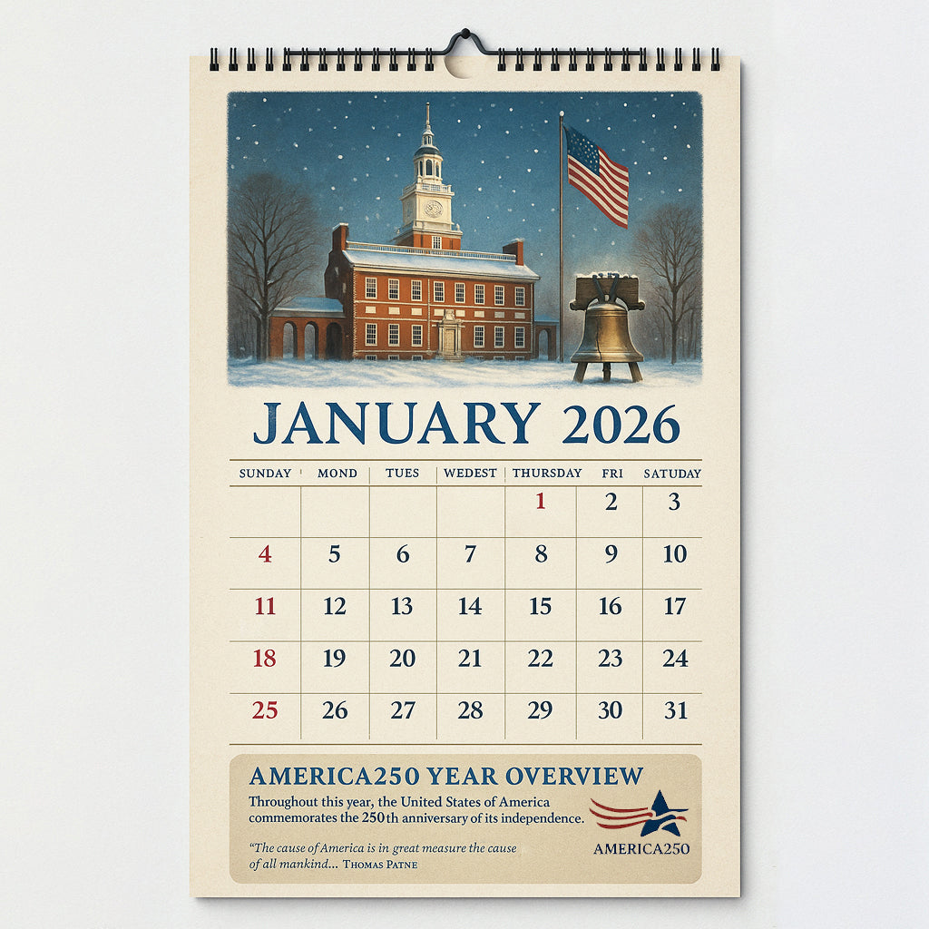 A Journey of Liberty America 250 Calendar