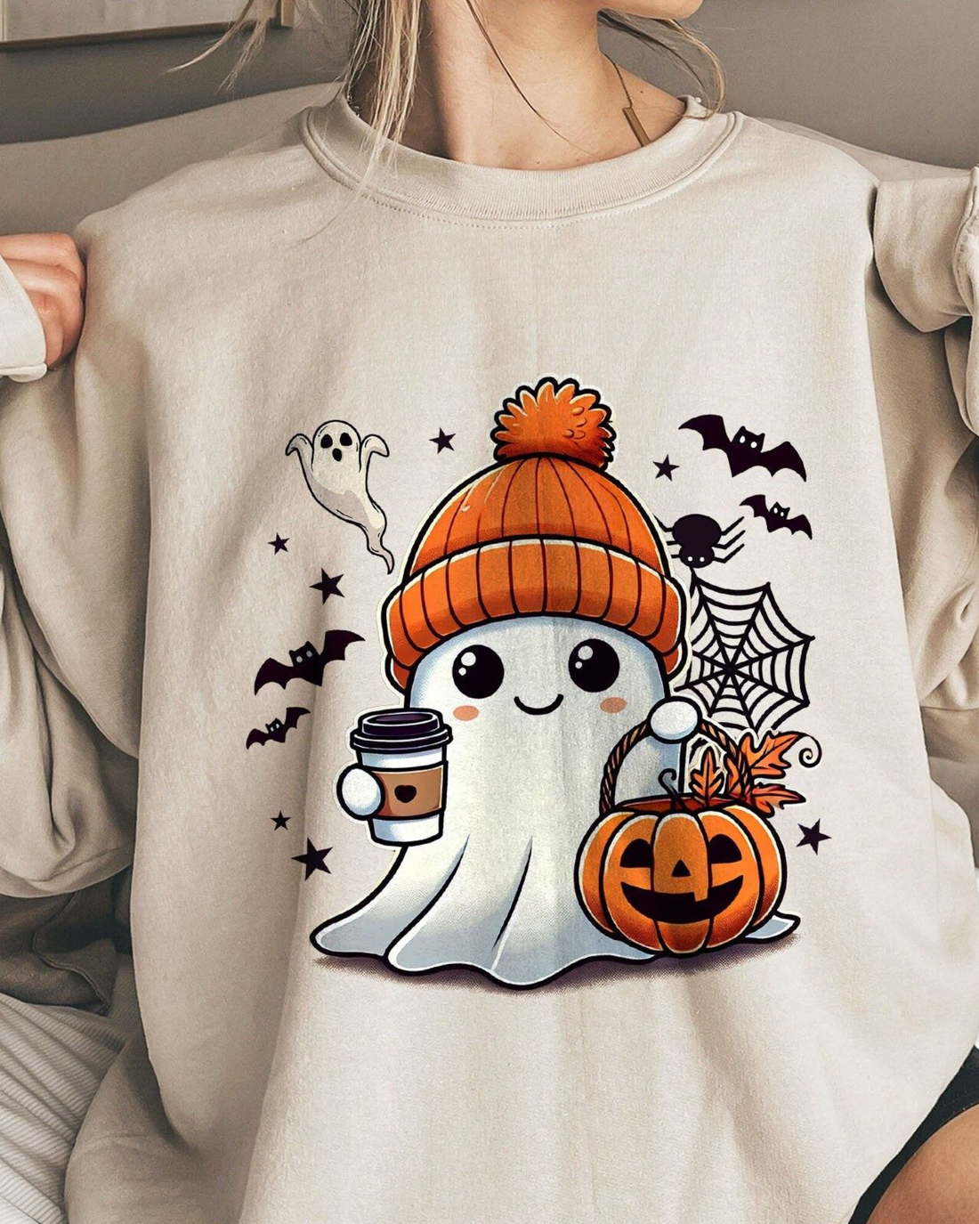 Cute Ghost Oversize Sweatshirt