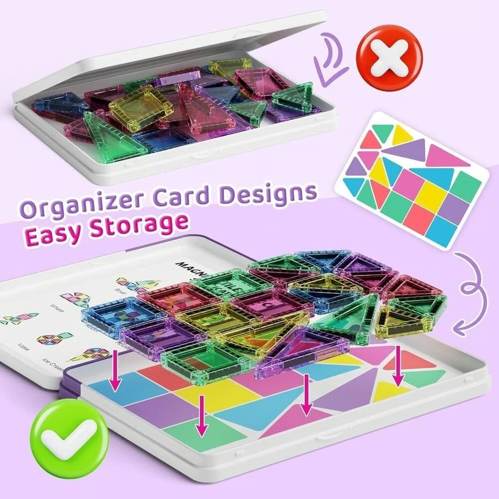 Magnetic Tiles Building Blocks Set