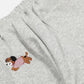 Unisex Embroidery Puppy Baggy Barrel Sweatpants
