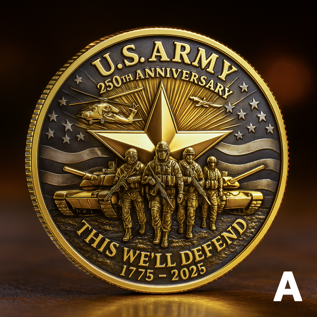 U.S. Army 250th Anniversary Challenge Coin