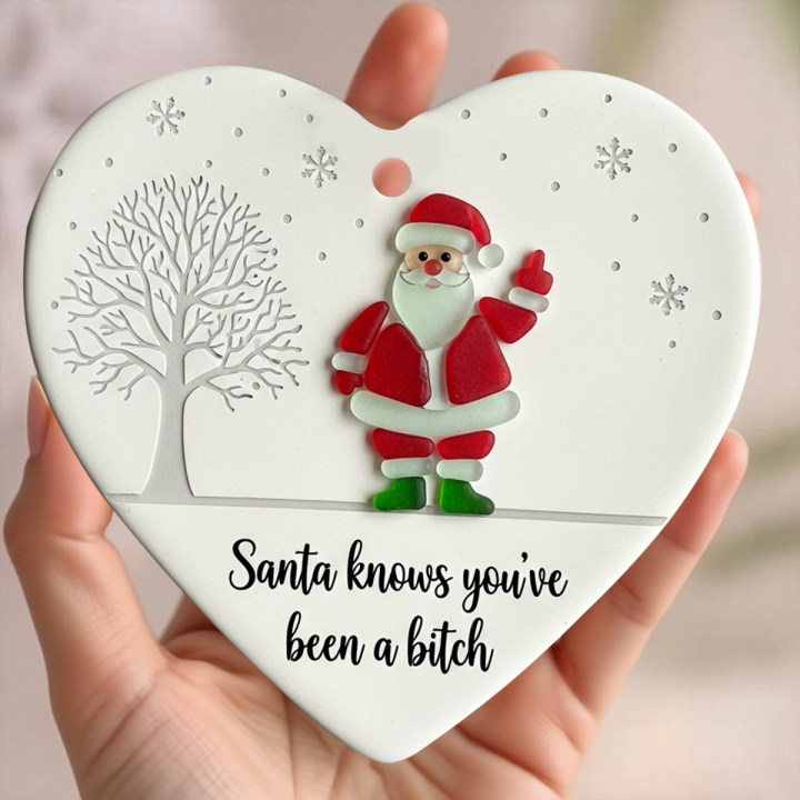 "Santa Claus Finger" Christmas Heart-shaped Gift