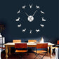 Antler Deer Head Deer Hunter Large Frameless DIY Wall Clock