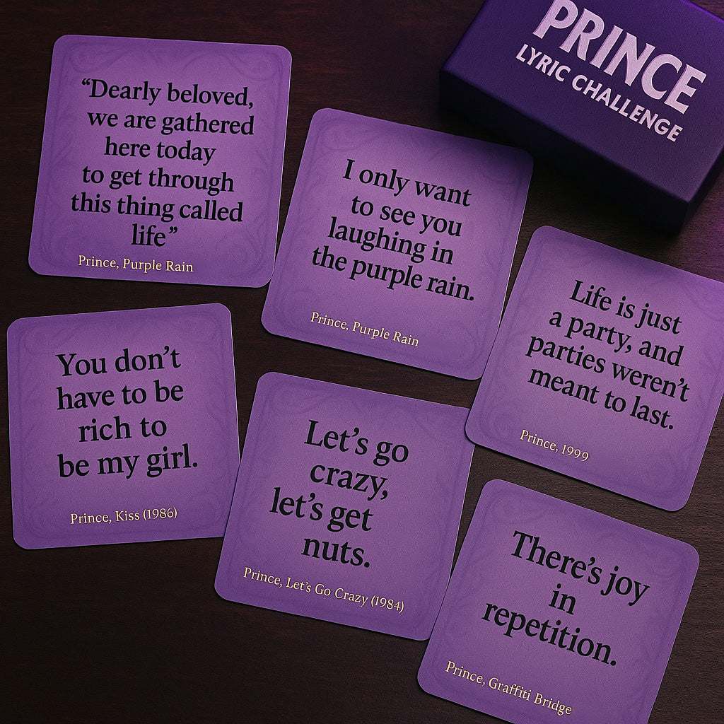 The Prince Lyric Challenge Card Game