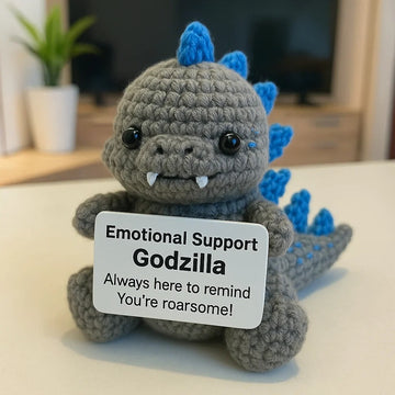 Godzilla Crocheted Emotional Support Dolls