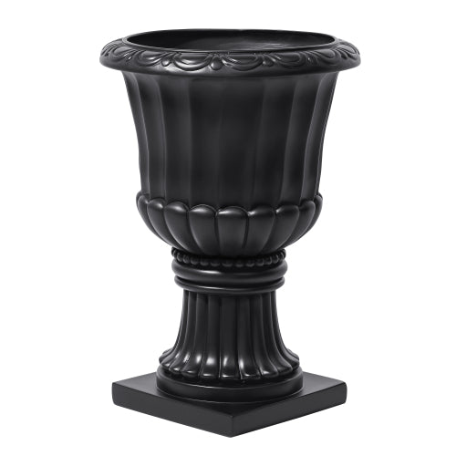 Classic European Pedestal Urn, Large Capacity Outdoor Planter for Garden