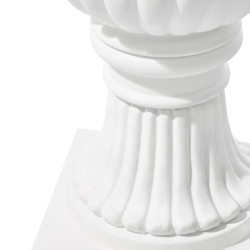 Classical Roman Pedestal Urn, Decorative Outdoor Planter for Garden & Patio