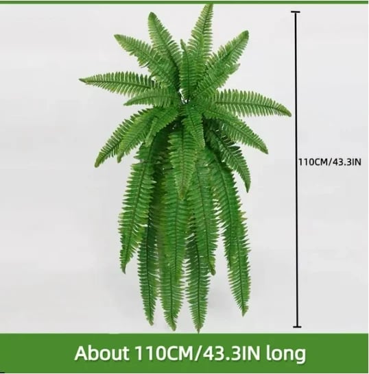 UV Resistant Lifelike Artificial Boston Fern