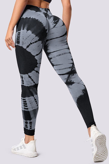 Tie Dye Seamless Butt Lifting Sports Leggings