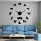 Alaskan Malamute Dog Large Frameless DIY Wall Clock