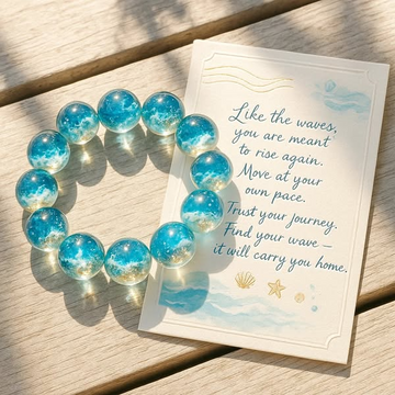Sea Glass Beaded Bracelet