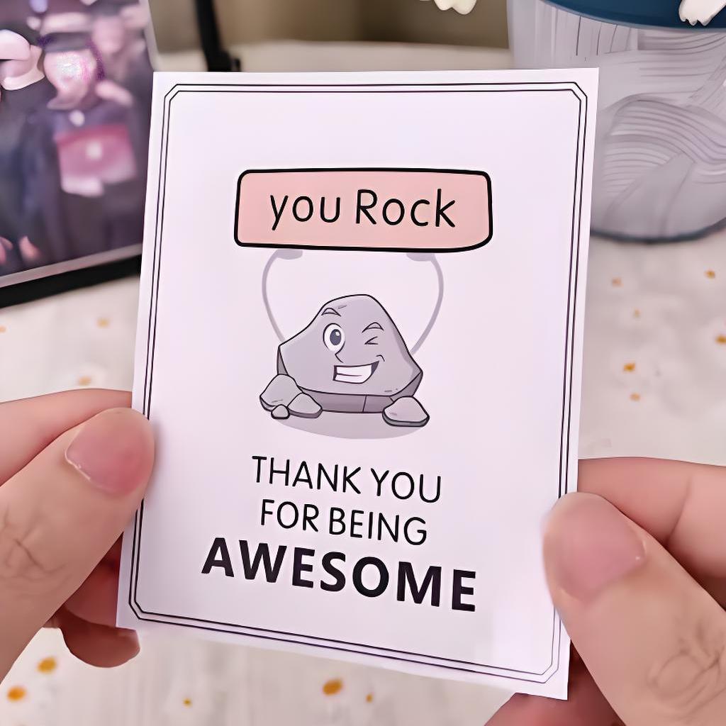"You Rock" Motivational Stone Gift