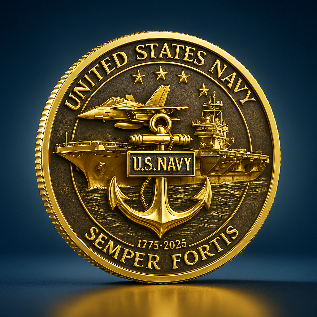 U.S. Navy 250th Anniversary Commemorative Coin