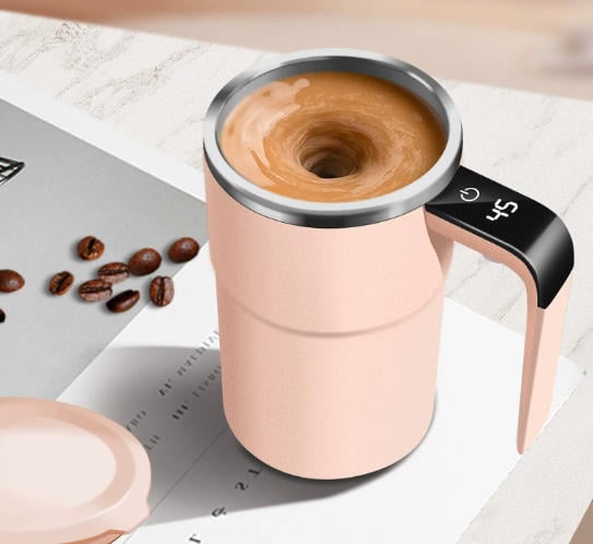 12oz Electric Magnetic Stirring Coffee Mug
