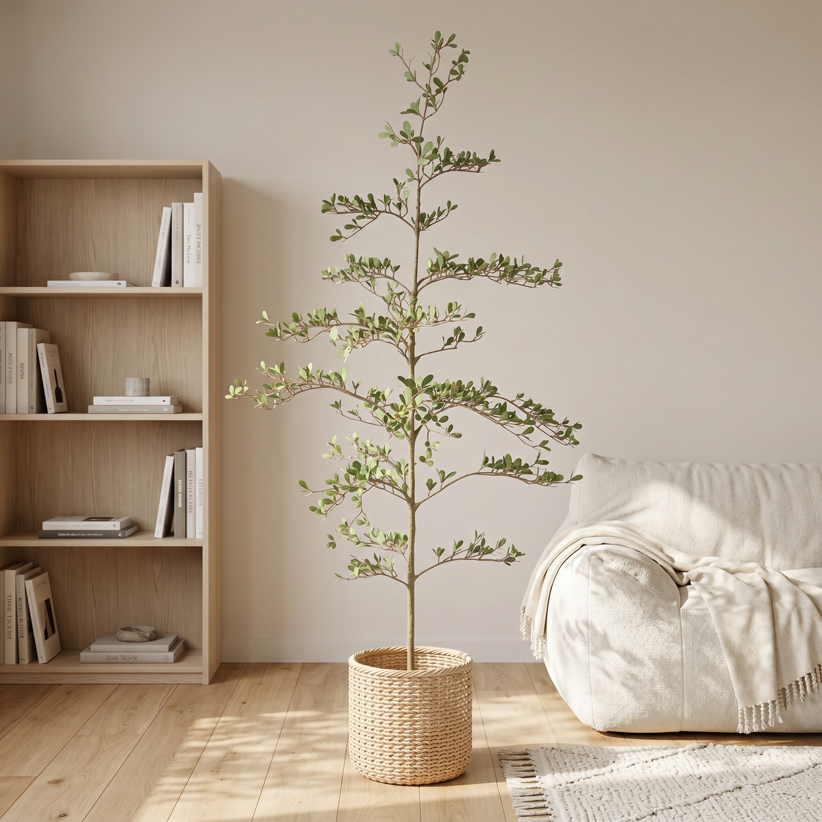 6FT Artificial Olive Tree, Realistic Faux Potted Plant in Black Pot for Indoor Decor