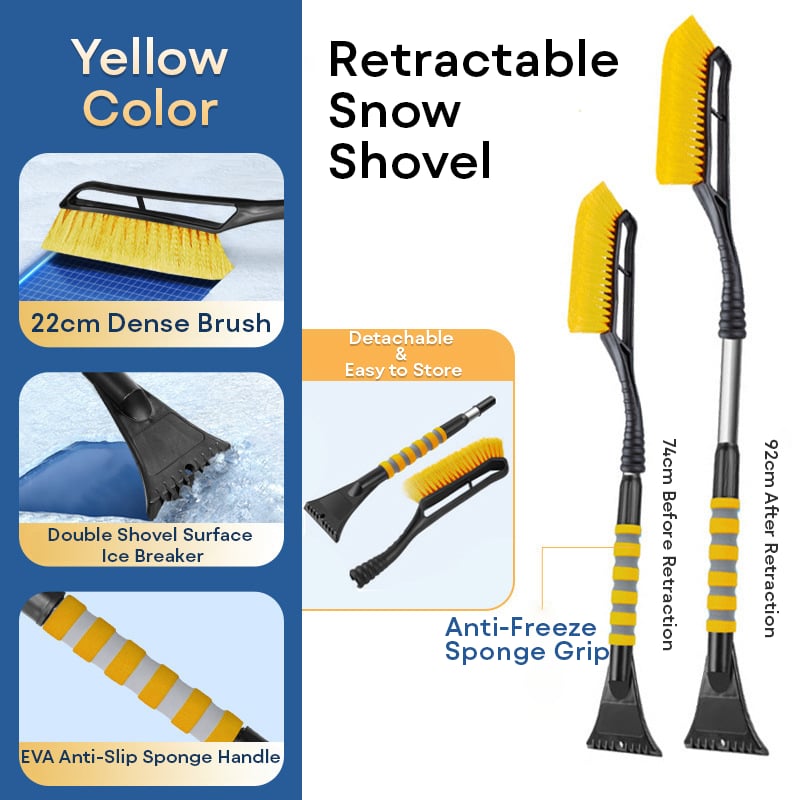 Retractable All-in-One Snow Brush and Ice Scraper: Your Long-Lasting Winter Car Companion