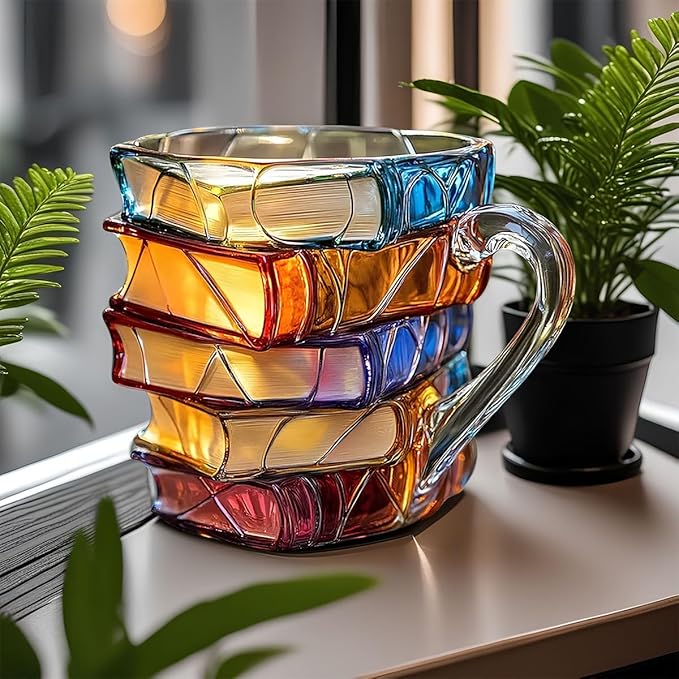 3D Fairytale Artisan Book Glass Mug