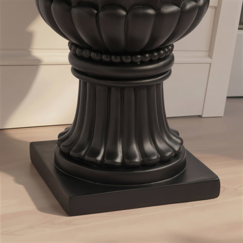 Classic European Pedestal Urn, Large Capacity Outdoor Planter for Garden