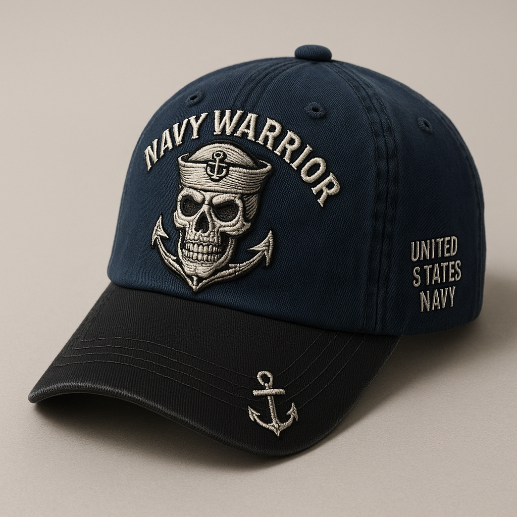 United States Navy Warrior Skull Hat