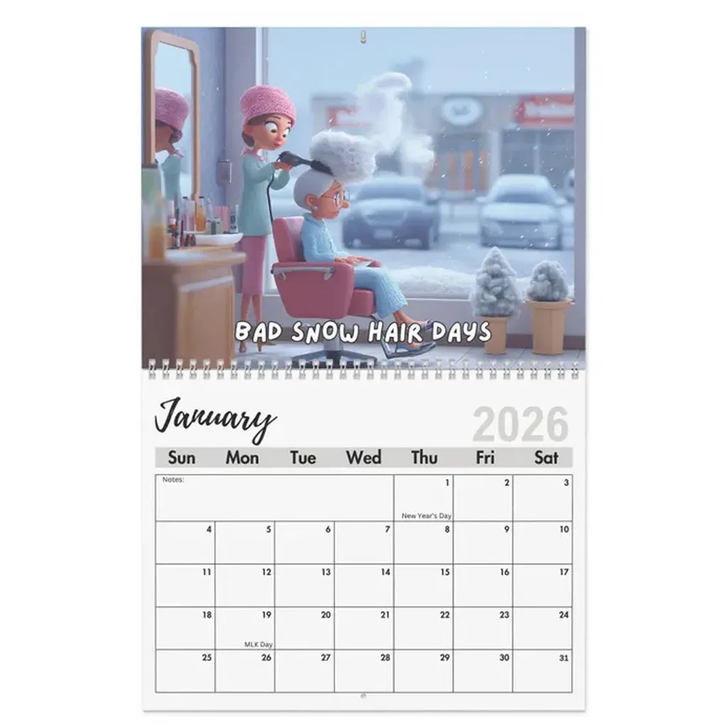 2026 Snip and Giggle Stylist Humor Calendar