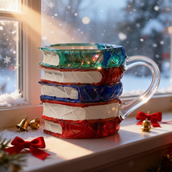 3D Painted Book Mug