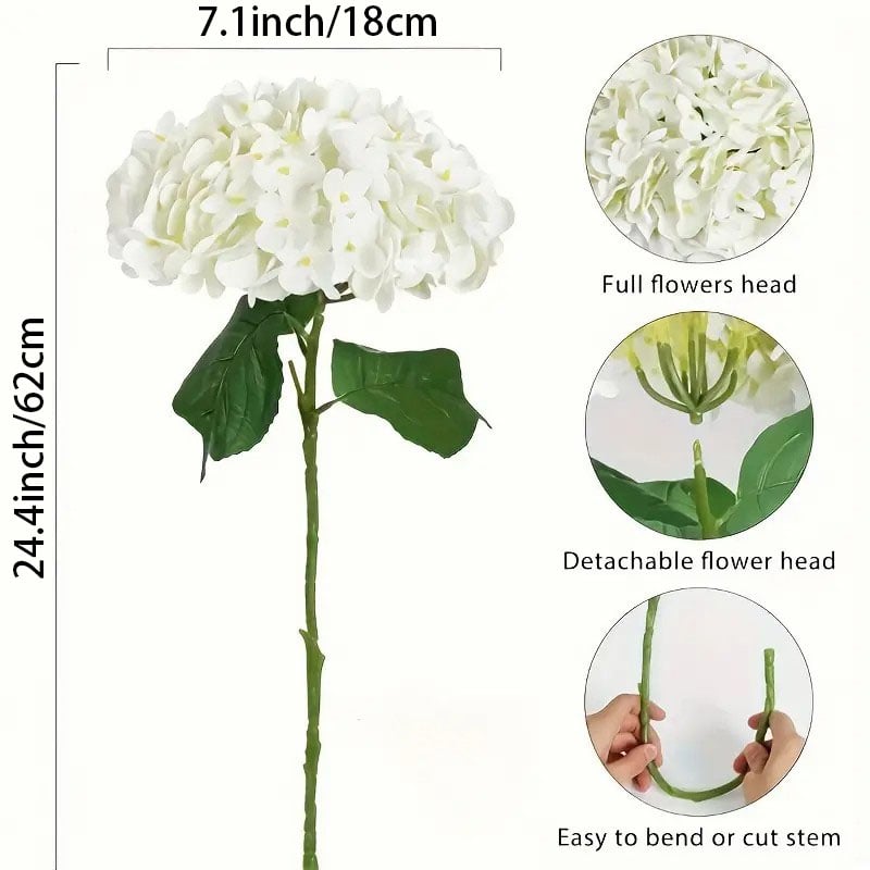 Outdoor Artificial Hydrangea Flowers