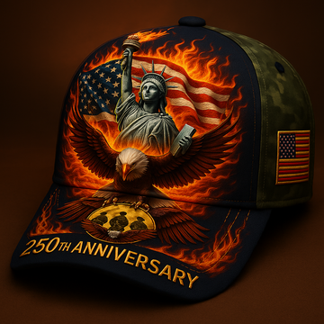 USMC 250th Anniversary Liberty Flame Cap