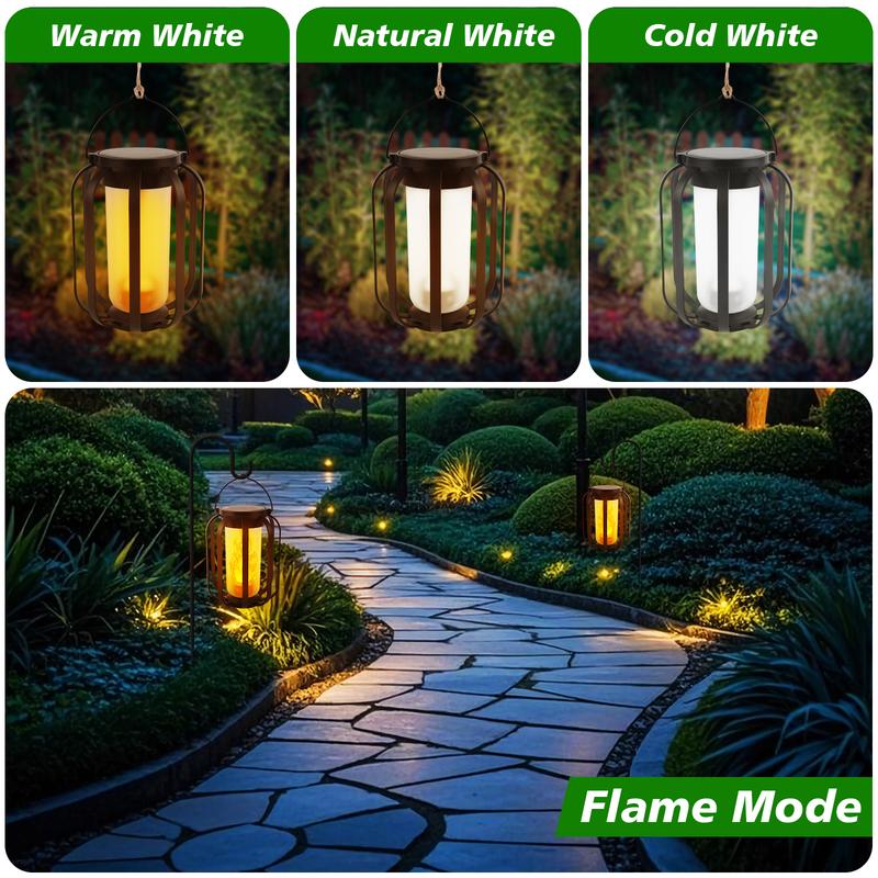 Solar Lantern Outdoor Light with Base