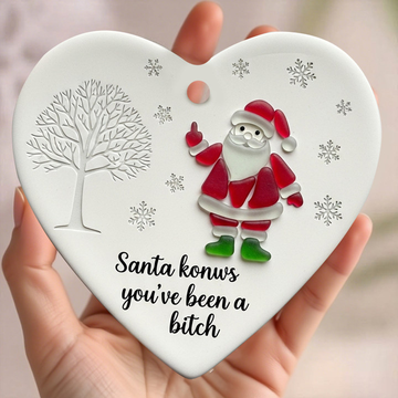 "Santa Claus Finger" Christmas Heart-shaped Gift