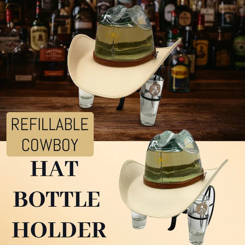 Cowboy Hat Bottle Holder – Refillable Design