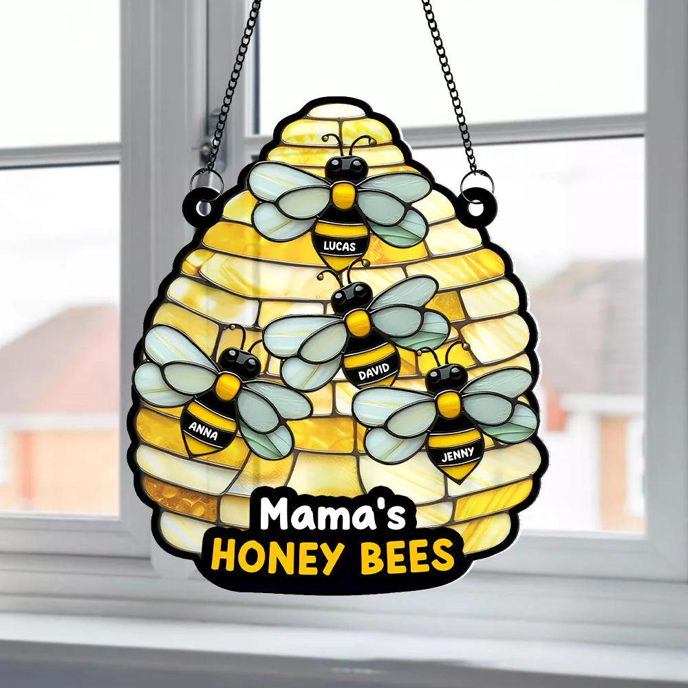 Sun Catcher Bees Ornament