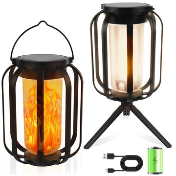 Solar Lantern Outdoor Light with Base