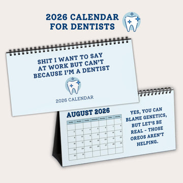 2026 Funny Dentist Desk Calendar