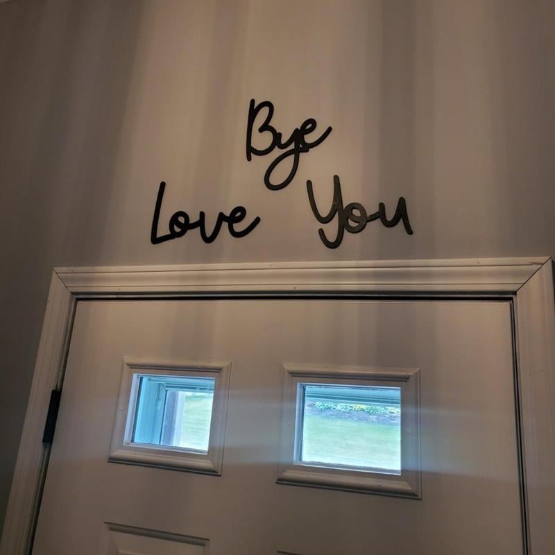 Wooden Wall Hanging Sign Decoration - No Wall Damage