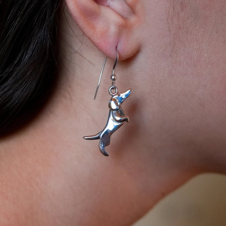 Dachshund Vintage Earrings