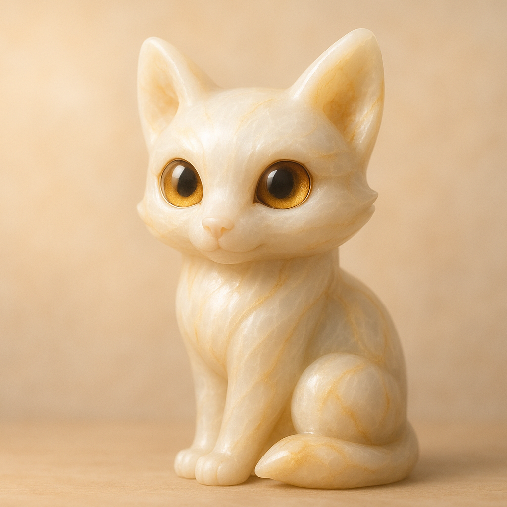 Big-Eyed Fox Figurines