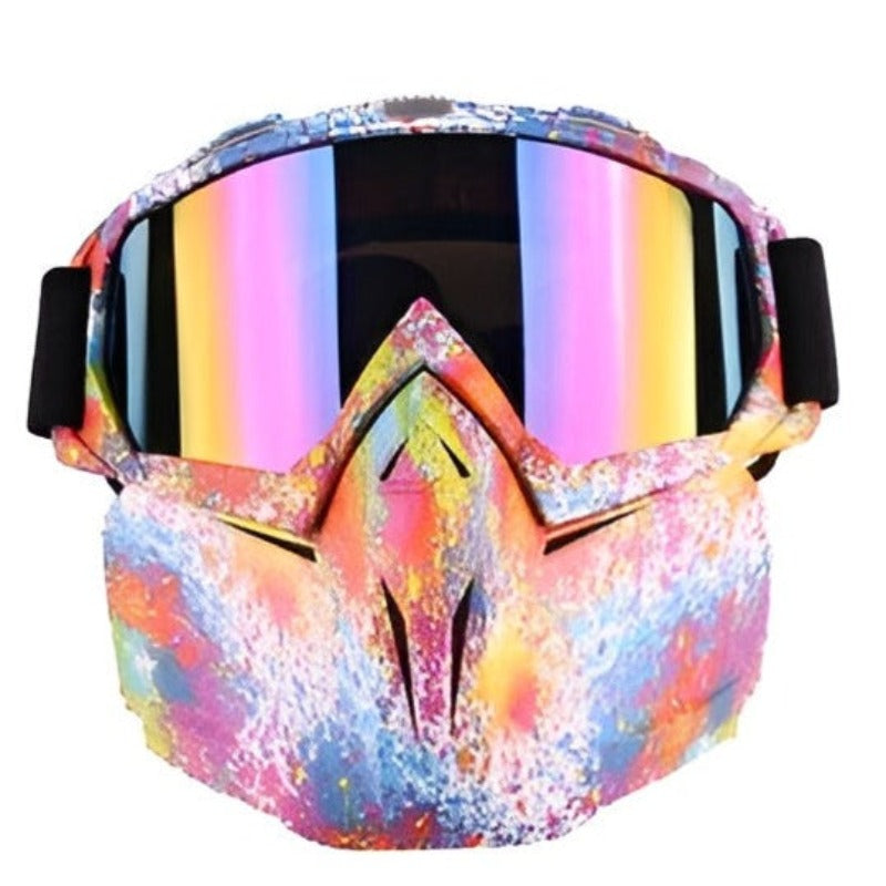 2-in-1 Skiing Snowboard Goggles and Mask