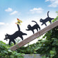Black Cat Silhouette Garden Decor (Set of 3)
