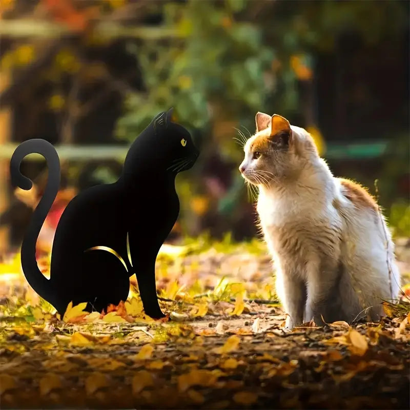 Black Cat Silhouette Garden Decor (Set of 3)