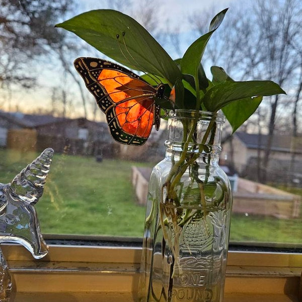 Butterfly Suncatcher Pot Decoration