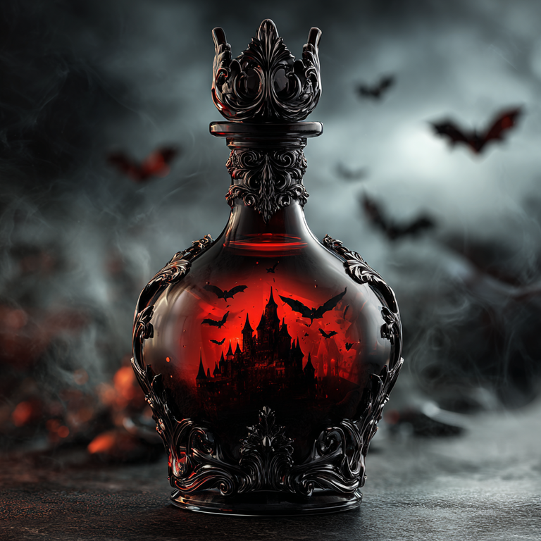 Batwing Castle Decanter