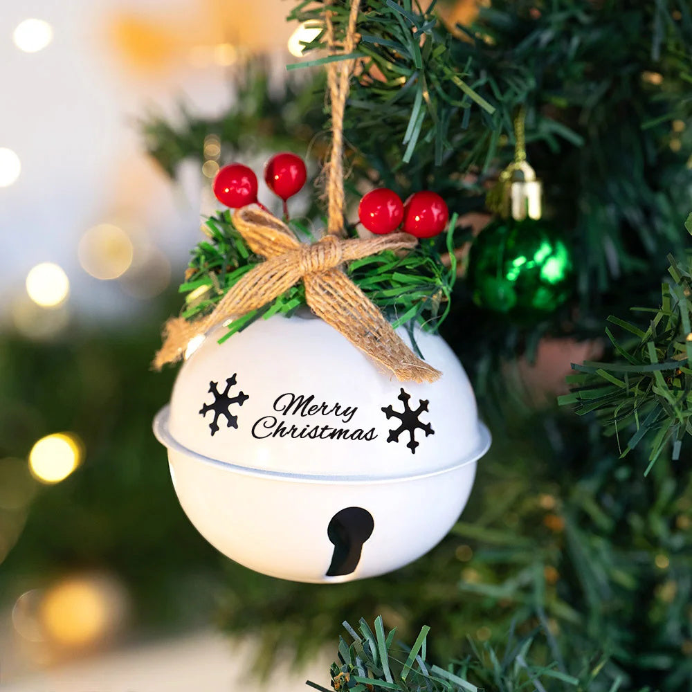 Christmas Tree Text Bell Decoration