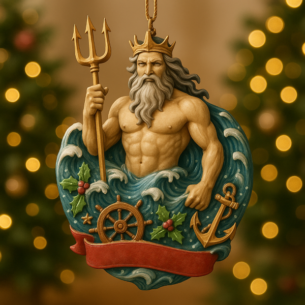U.S. Navy Poseidon Christmas Ornament