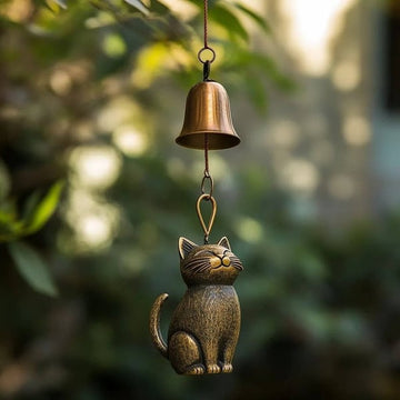 Handmade Retro Cat Wind Chime