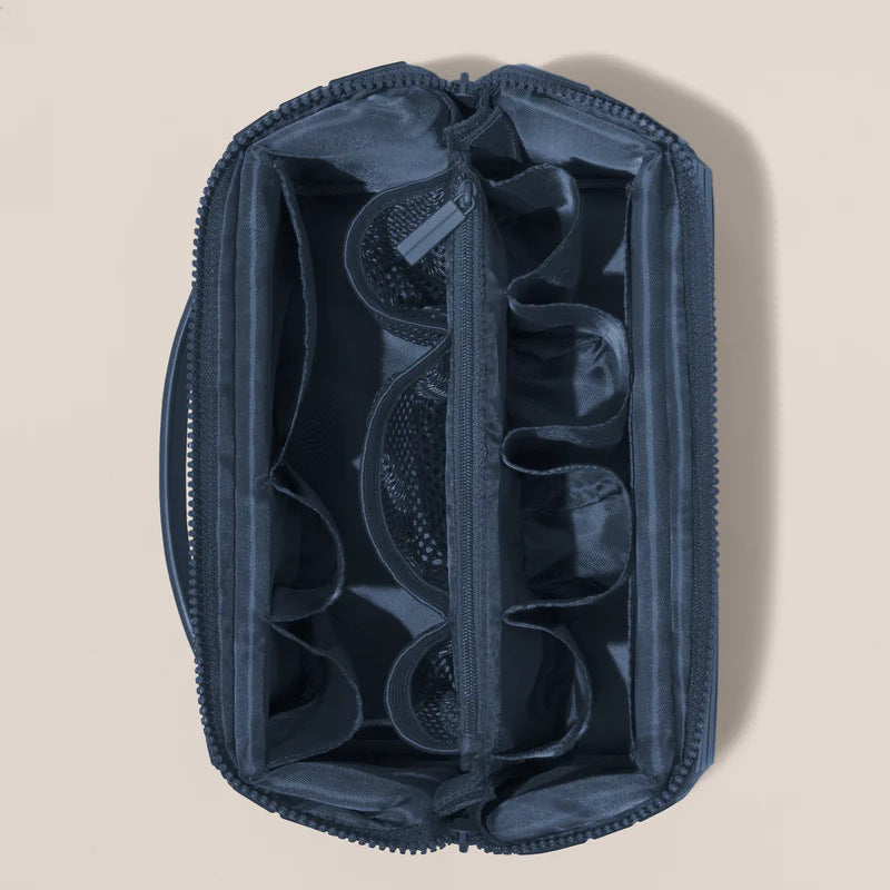Fold-Down Travel Makeup Organizer Accessories Bag