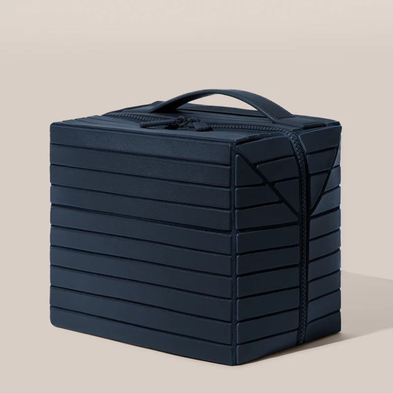 Fold-Down Travel Makeup Organizer Accessories Bag