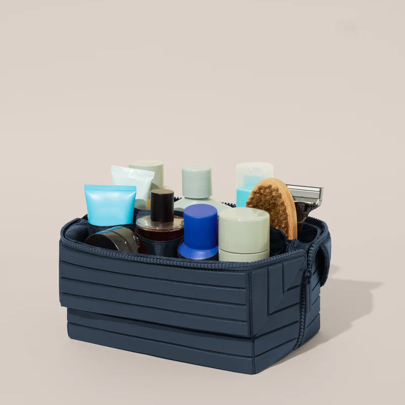 Fold-Down Travel Makeup Organizer Accessories Bag